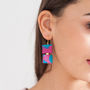 Statement Square Earrings, thumbnail 1 of 4