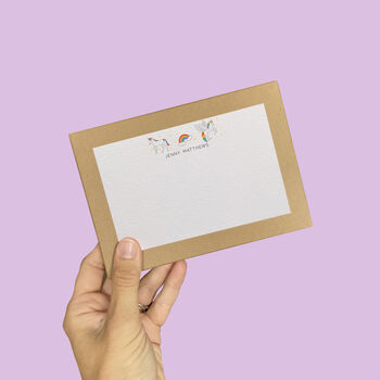 Personalised Unicorn Correspondence Cards / Notelets, 4 of 4