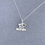 Super Woman We Love You Mother Silver Necklace, thumbnail 2 of 3