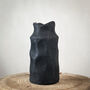 Graphic Black Hammered Aluminium Stylish Vase, thumbnail 5 of 9