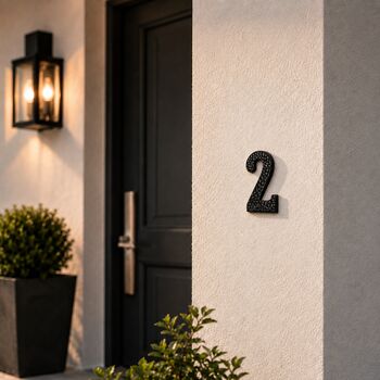 Decorative Brass Number Two Door Sign, 7 of 7