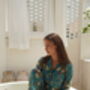 Turquoise Silky Long Pyjama Set, thumbnail 5 of 6