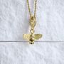 18 K Gold Bee Charm For Women 925, thumbnail 5 of 9