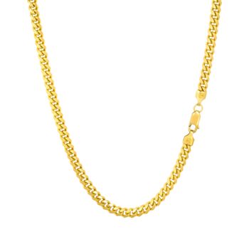 Mens Gold Plated 5mm Miami Cuban, Sterling Silver Chain, 5 of 12