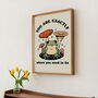 'Where You Need To Be' Retro Cottagecore Frog Print, thumbnail 5 of 8