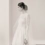 Barely There Wedding Veil • Minimal Wedding Veil • Lightweight Wedding Veil • Raw Edge Wedding Veil • Sheer Wedding Veil, thumbnail 4 of 12