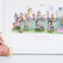Personalised Girls Enchanted Tea Party Birthday Picture, thumbnail 3 of 10