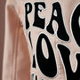 Light Pink Cropped Bride Jacket Peace Love Happiness, thumbnail 4 of 8