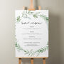 Botanical Wedding Menu Sign 'Amelia', thumbnail 5 of 9
