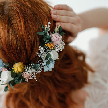 Millie Wildflower Pastel Wedding Seven Piece Hair Pin Set, 2 of 4