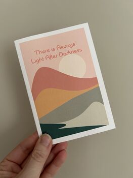 There Is Always Light After Darkness Positivity Card, 4 of 4