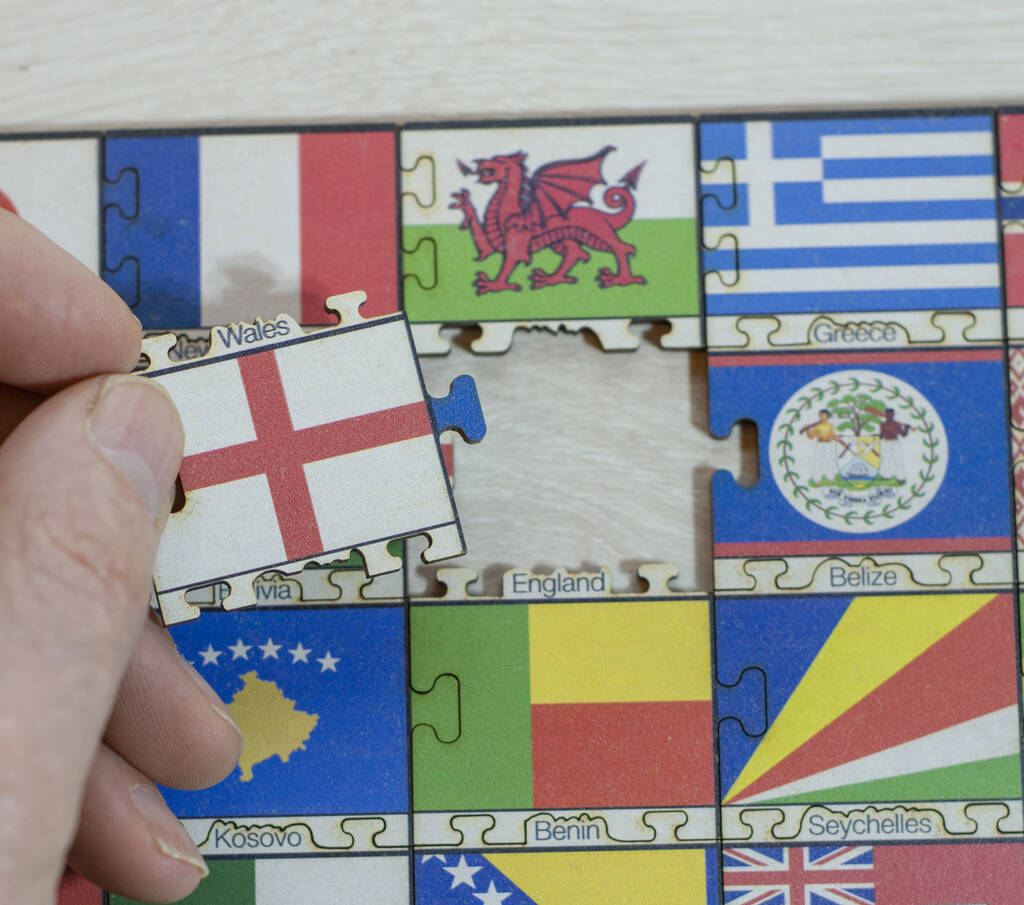 Flags Of The World Wooden Jigsaw Puzzle, 1 of 7
