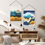 Two Pack Forest Mountain Nature Landscape Tapestries, thumbnail 5 of 7