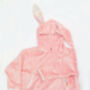 Pink Bunny Rabbit Kids Snuggle Hoodie /Wearable Blanket, thumbnail 6 of 8