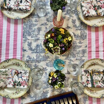 Blue Toile De Jouy Table Runner, 5 of 6