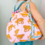 Handmade Indian Tiger Weekend Bag, thumbnail 5 of 9