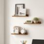Set Of Three Floating Wall Shelves, thumbnail 4 of 8
