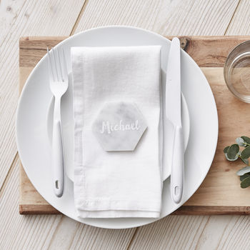Marble Personalised Place Setting, 3 of 6