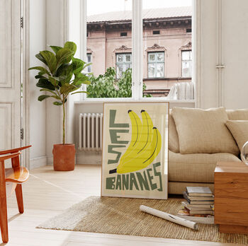 Bananas Print, Food Illustration Art, 3 of 6