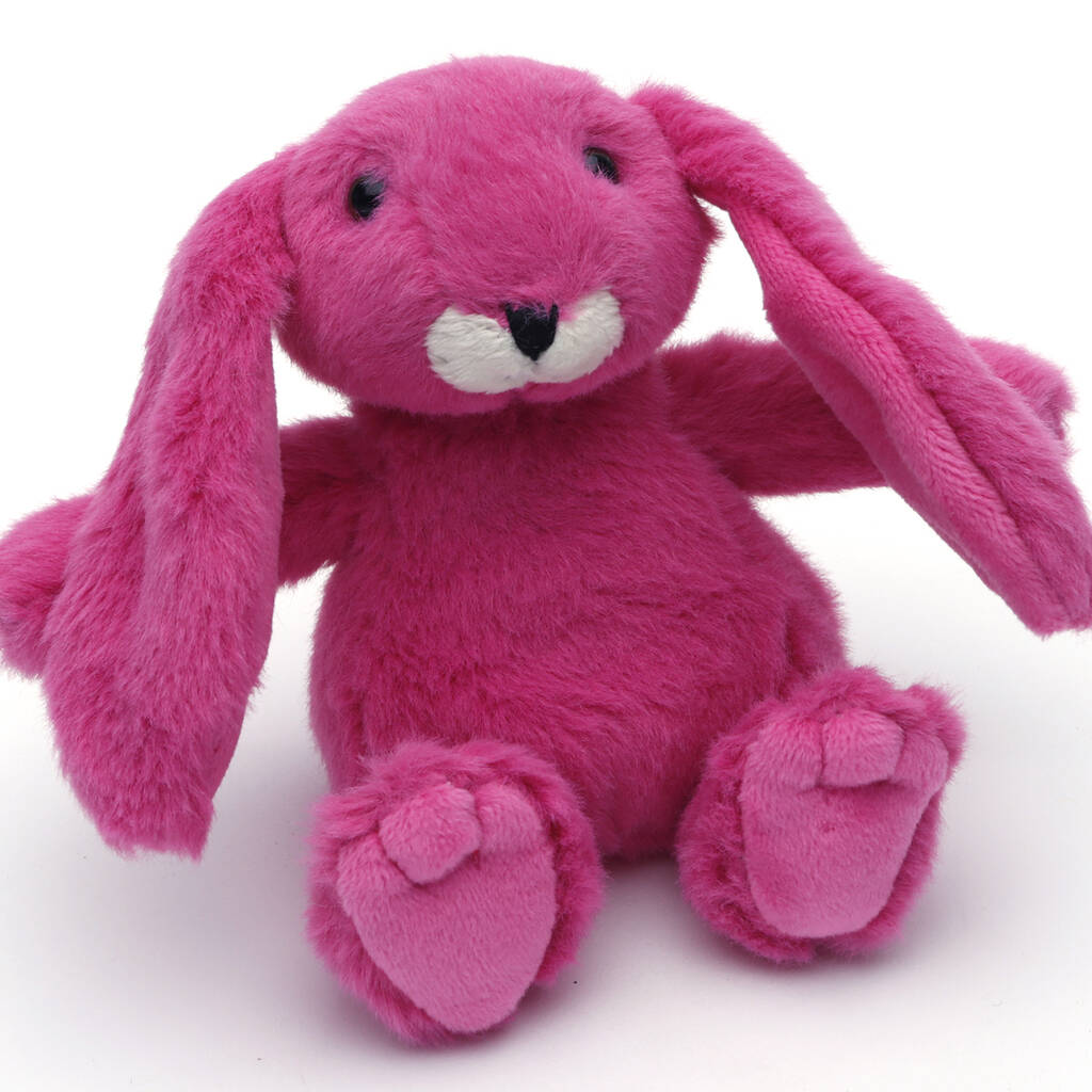 Image of Mini Fuchsia Bunny Soft Toy