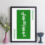 Personalised Irish County Or Town Ogham Alphabet Print, thumbnail 8 of 12