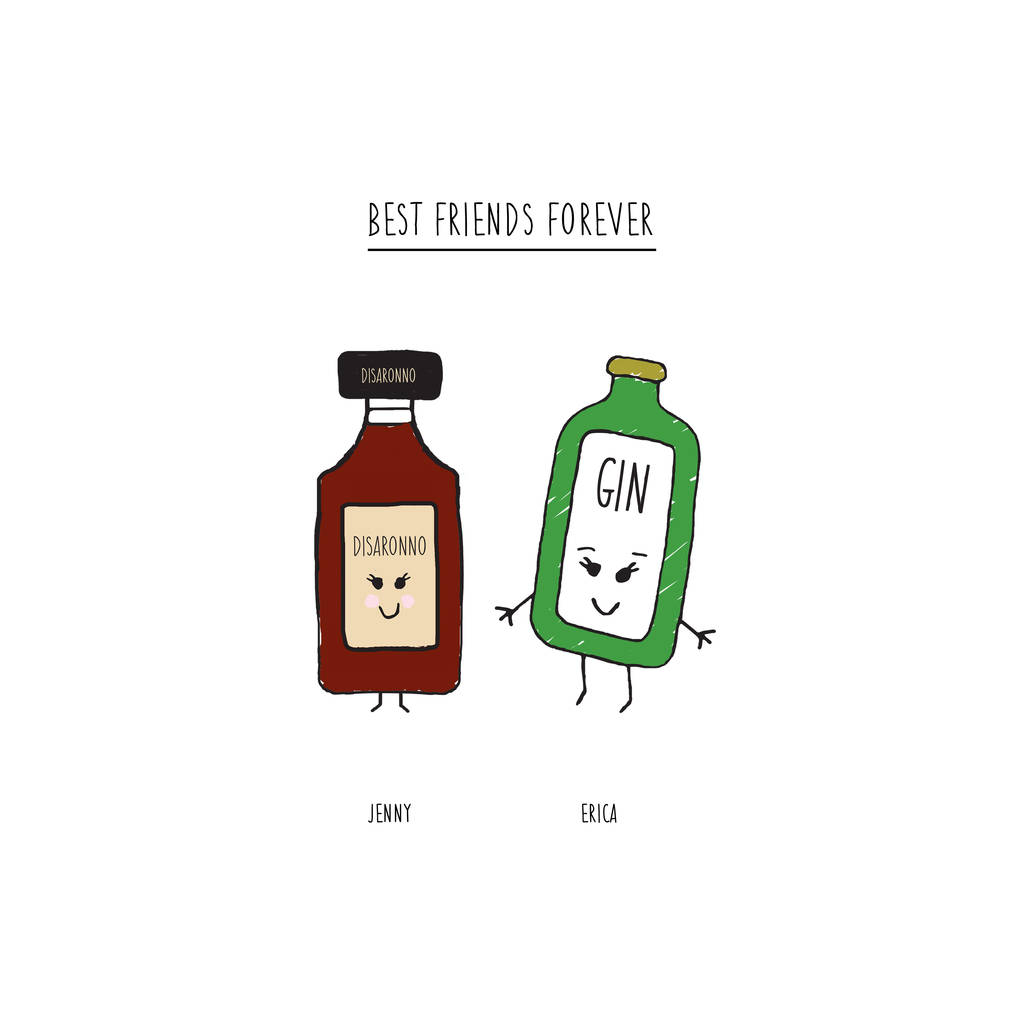 Personalised Friends Print By Of Life &amp; Lemons | notonthehighstreet.com