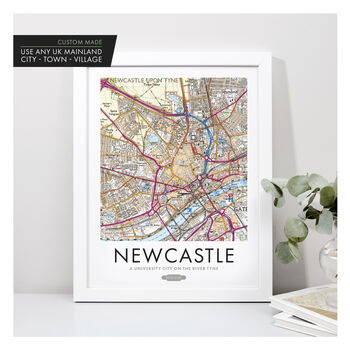 Personalised Favourite UK Place Map Print, 9 of 12