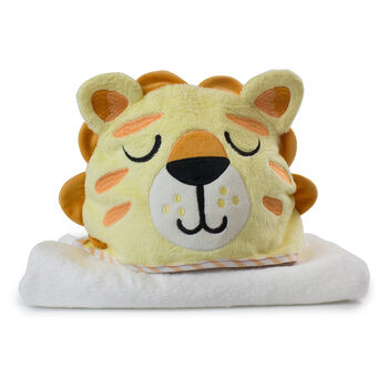 Hooded Baby Towel Lion, 3 of 4