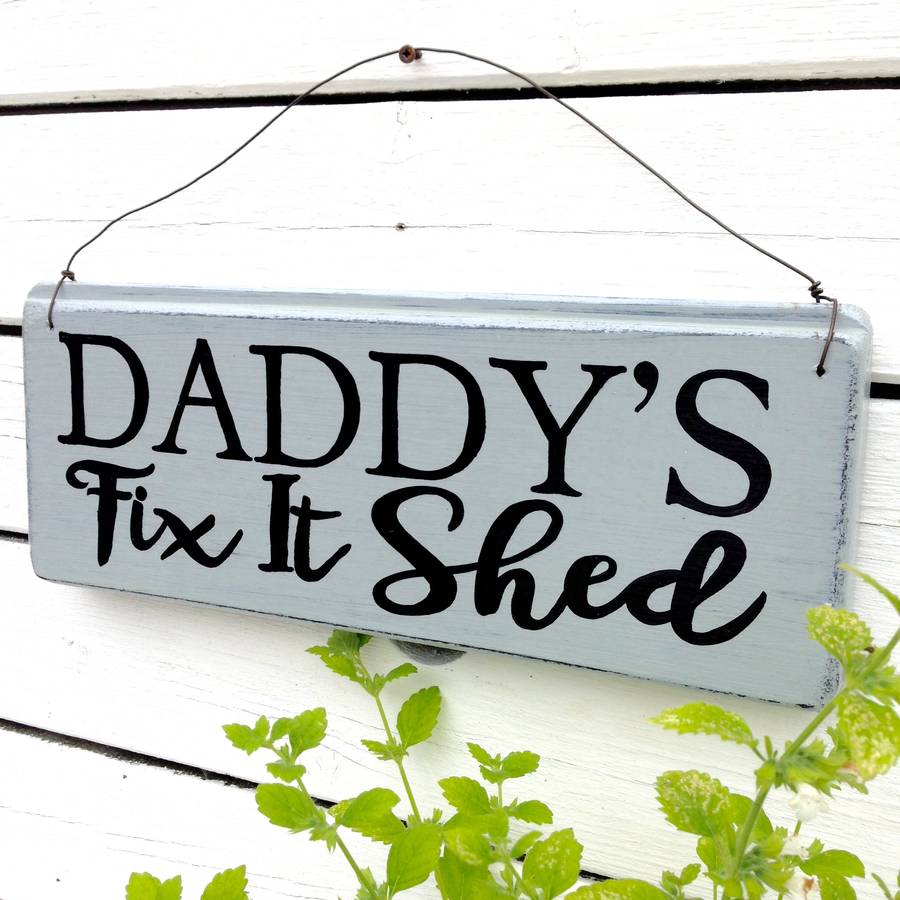 Personalised Wire Strung Shed Sign By Potting Shed Designs 