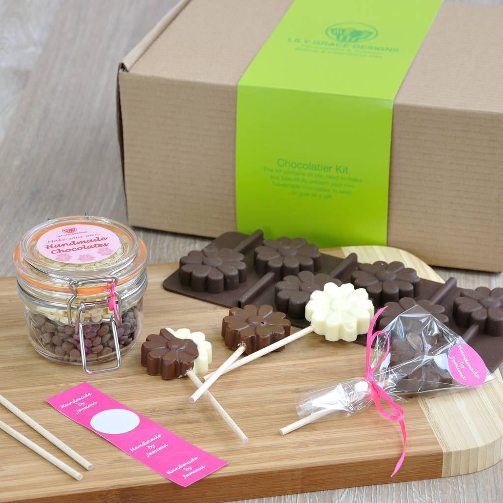 Make Your Own Personalised Chocolate Flowers Lollipops By Lily Grace