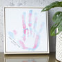Personalised Family Handprints Framed Tile, thumbnail 3 of 4