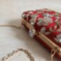 Red Embroidered Rectangular Clutch Bag, thumbnail 11 of 11