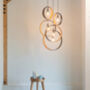 Customisable Five Pendant Wooden Cluster Light, thumbnail 1 of 9