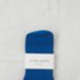 Cobalt Blue Ribbed Socks, thumbnail 2 of 4