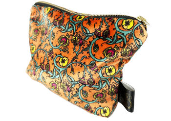 The Orange Decortive Thistle Makeup Bag, 3 of 3