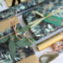 Green Luxury Botanical Christmas Gift Wrap Paper 3m Fsc, thumbnail 3 of 3