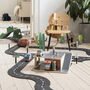 Felt Race Track With Wooden Car, thumbnail 1 of 4