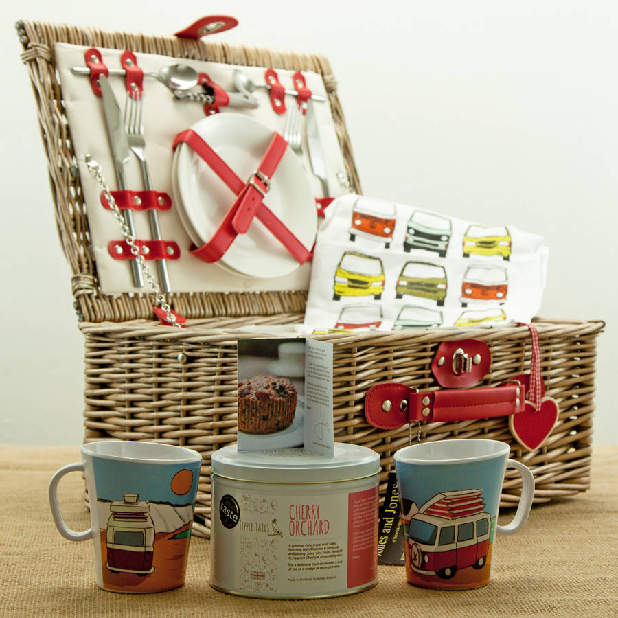 Camper Van Two Person Fitted Picnic Hamper By Jones and Jones of