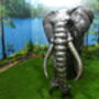 Elephant Three Foot Metal Sculpture, thumbnail 3 of 5