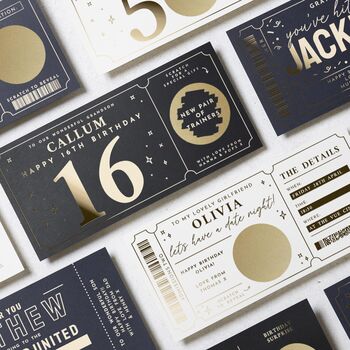Personalised 16th Birthday Scratch Voucher For Grandson, 9 of 9