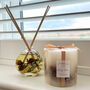 Glass Botanical Reed Diffuser, Rose Or Lavender Scents, thumbnail 7 of 9