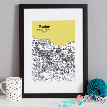 Personalised Exeter Graduation Gift Print, 3 of 9