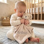 Personalised Teddy Baby Comforter, thumbnail 2 of 8