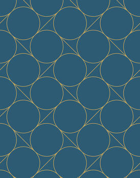 Retro Circle And Line Wallpaper, 4 of 5