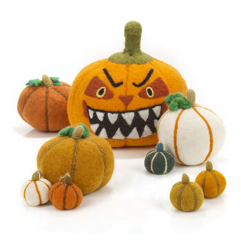 Handmade Medium Pumpkin Fair Trade Halloween Decoration, 3 of 6