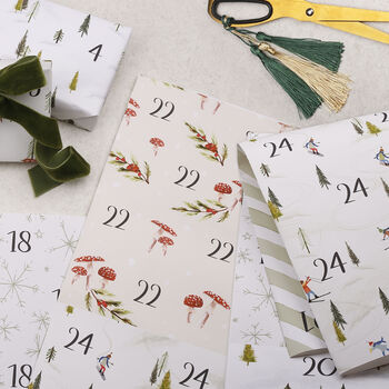 Christmas Advent Calendar Wrapping Paper, 4 of 7