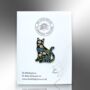 Floral Black Cat Enamel Pin Badge, Friendship Jewellery Gift, Botanical Cat Brooch, Unusual Gift, thumbnail 4 of 8