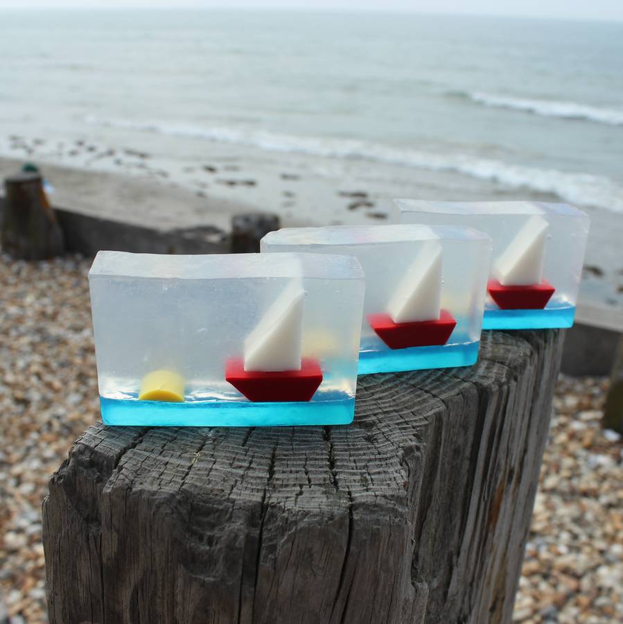 Seascape Soap Sailing Boat By English Handmade Soap