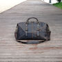 Zip Detail Genuine Leather Holdall Dark Brown, thumbnail 5 of 12
