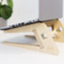 F.S.C Birch Ply Laptop Stand, thumbnail 4 of 6